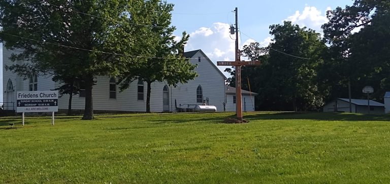 Cross at church